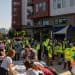 people signing up for cleanup event
