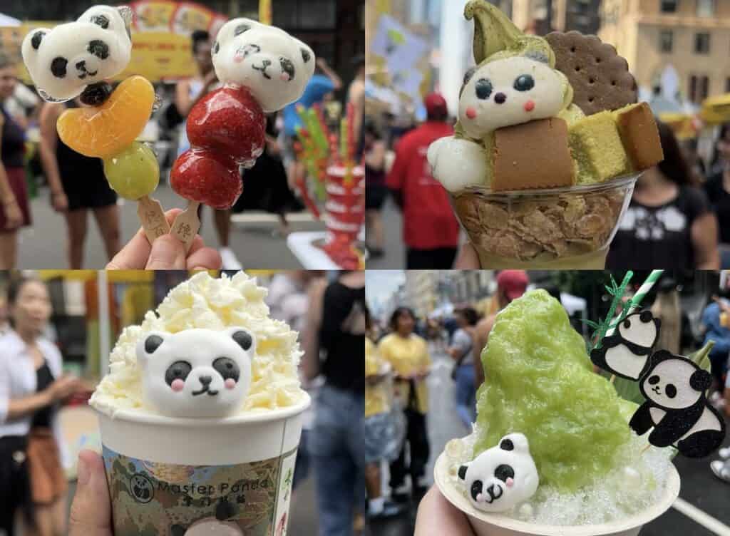 Panda-themed treats