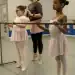 two girls at a ballet lesson