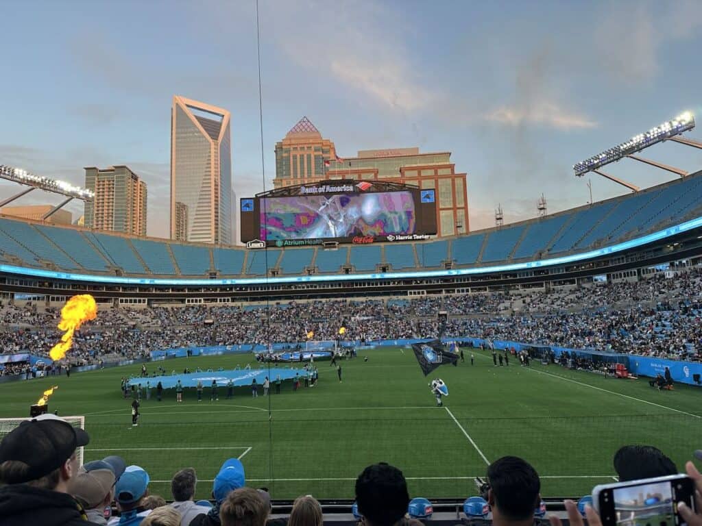 Bank of America Stadium before Charlotte FC game