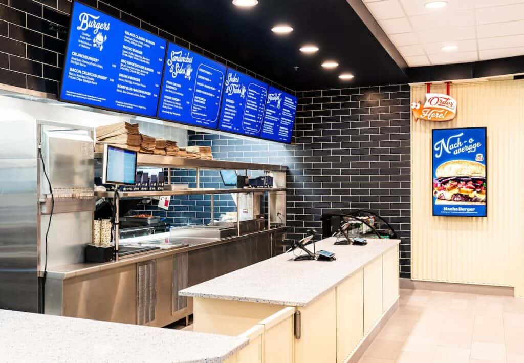 Counter of Bobby's Burgers by Bobby Flay