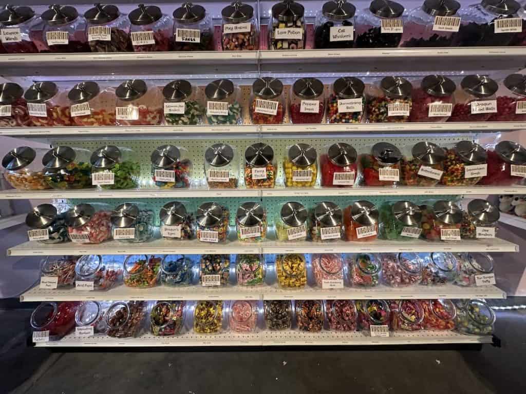 candy bins