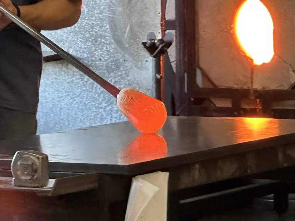 glass blowing demonstration