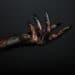 closeup of scary hand