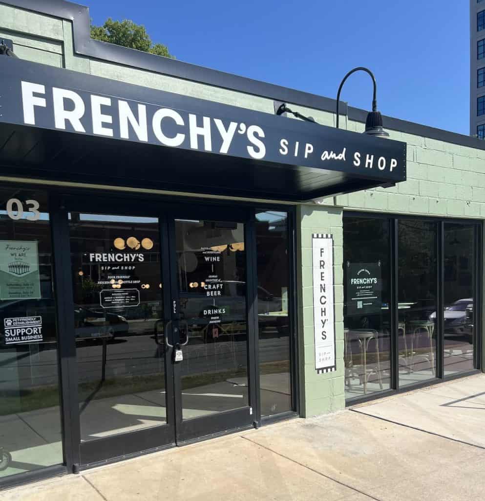 exterior of Frenchie's Sip and Shop