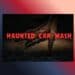graphic for haunted car wash, monster claw in background