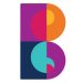 Colorful B, the logo of Blumenthal Arts