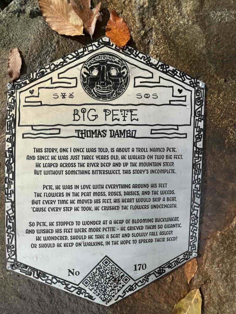 Dambo Troll in Charlotte, sign