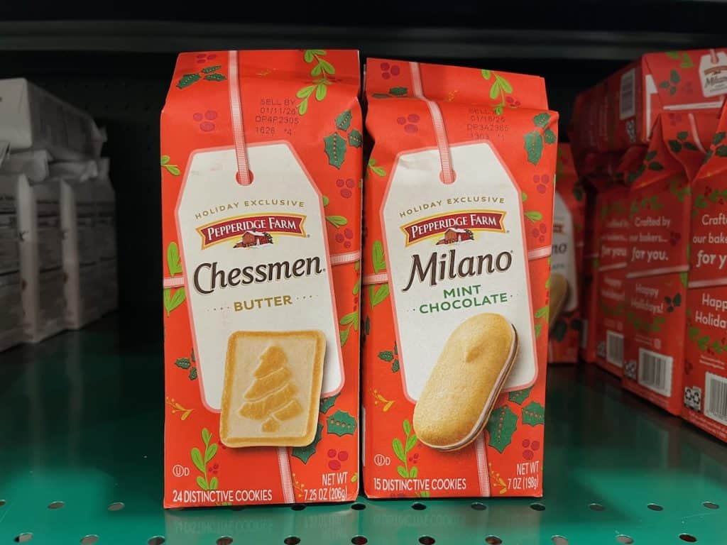 Two bags of Pepperidge Farm cookies