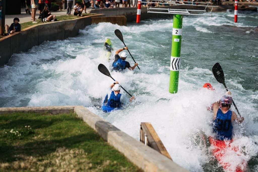 Whitewater kayaking at Whitewater Center at Tuck Fest