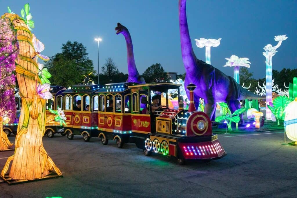 train at Dino Safari