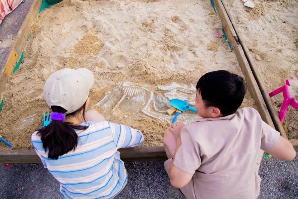 fossil digging at LuminoCity