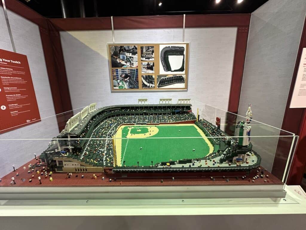 Photo of Wrigley Field, made from LEGOs