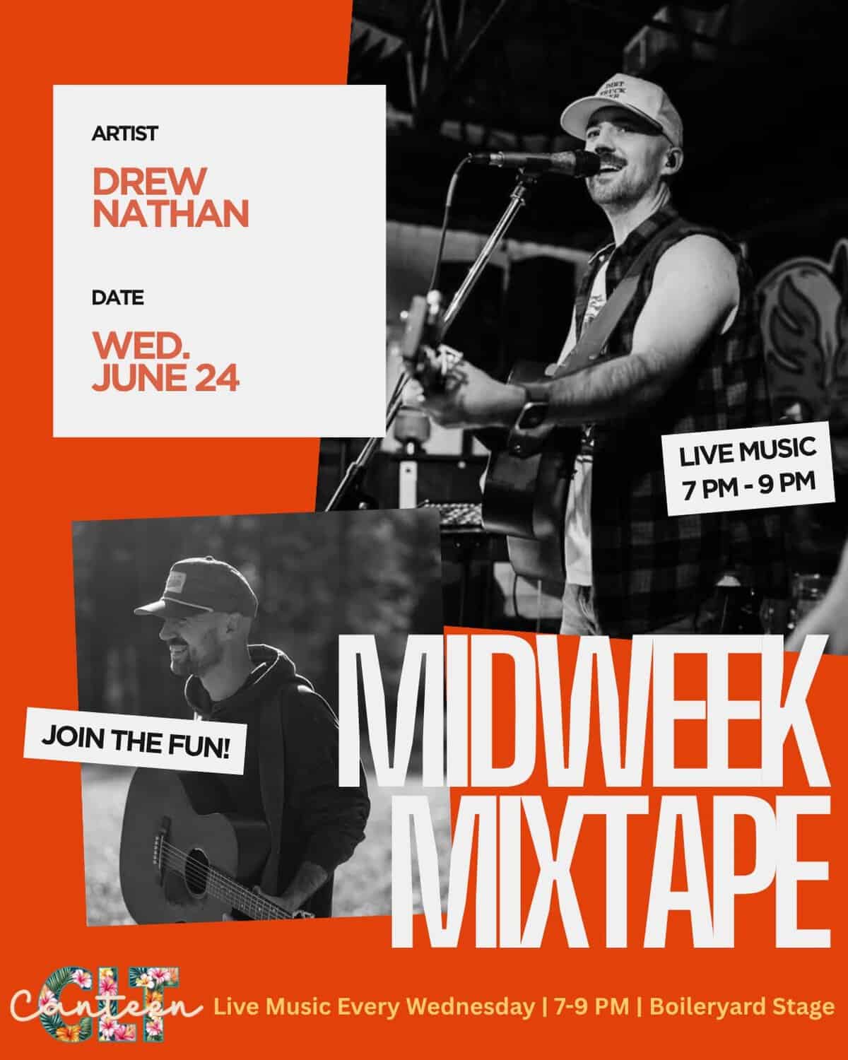 Midweek Mixtape at Camp North End: Drew Nathan June 24