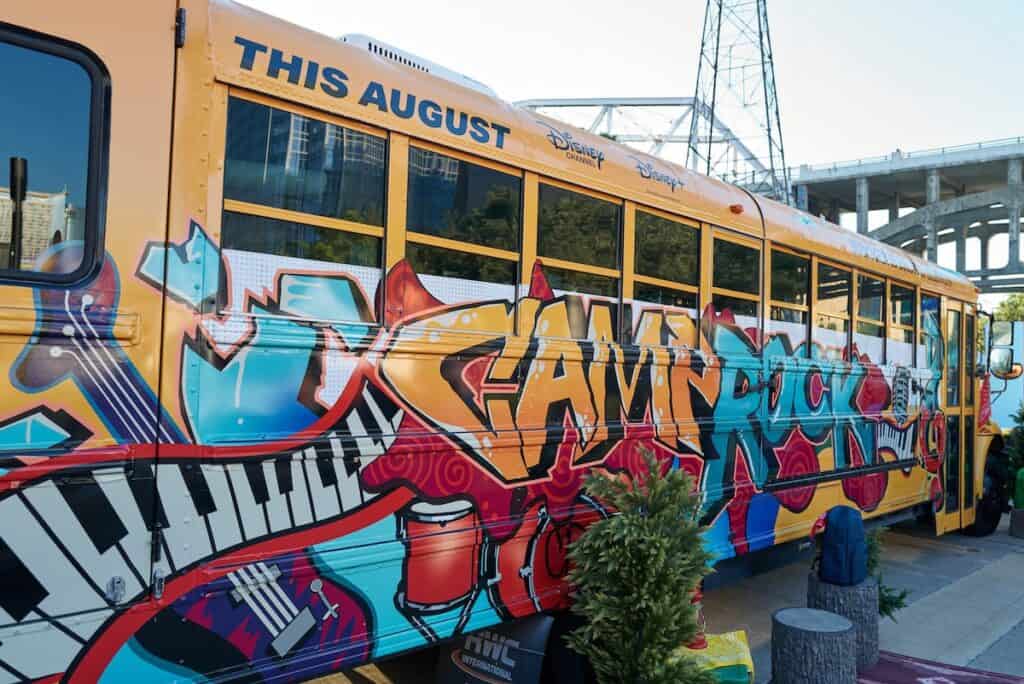 Disney's Camp Rock 3 tour bus