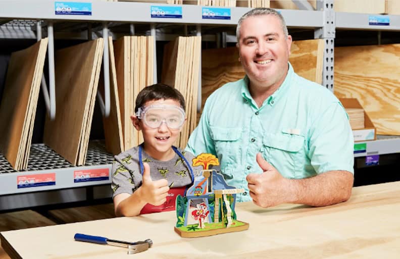 boy and man and paw patrol project