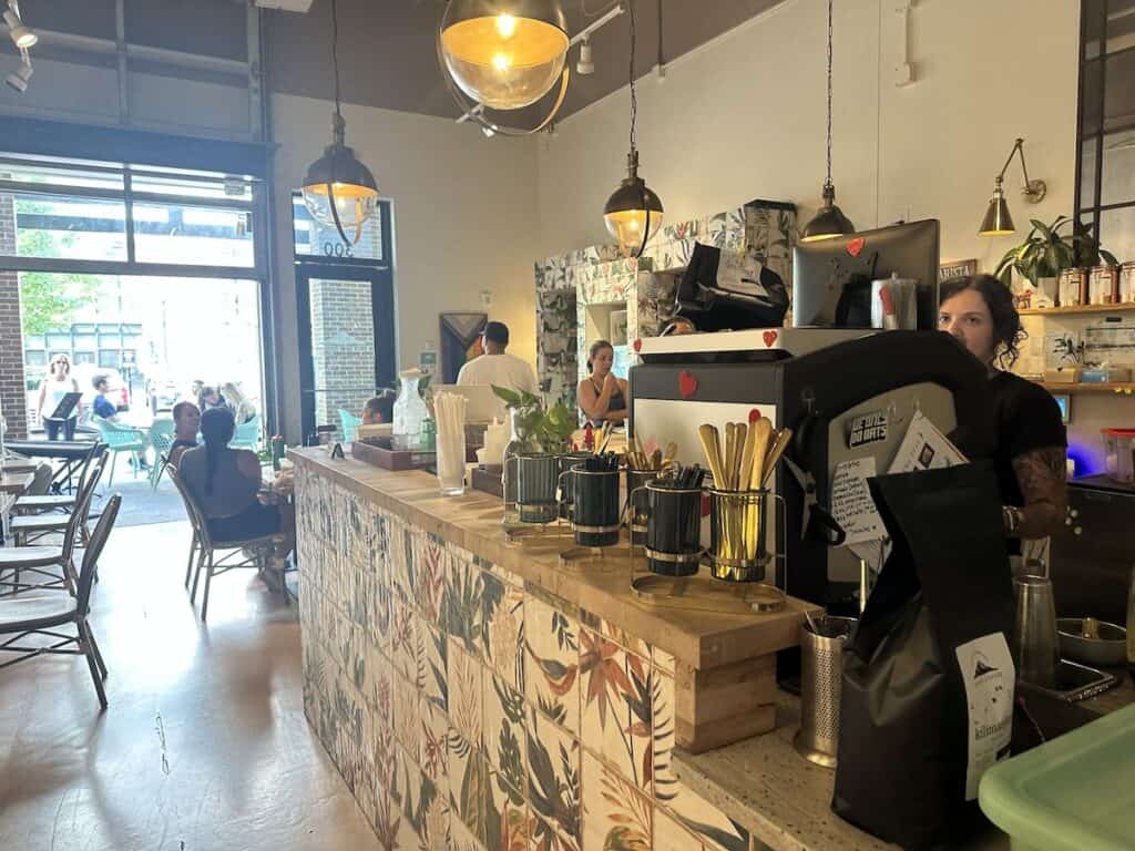 Interior of Summit Coffee NoDa