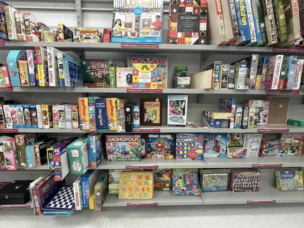 Games and puzzles at City Thrift