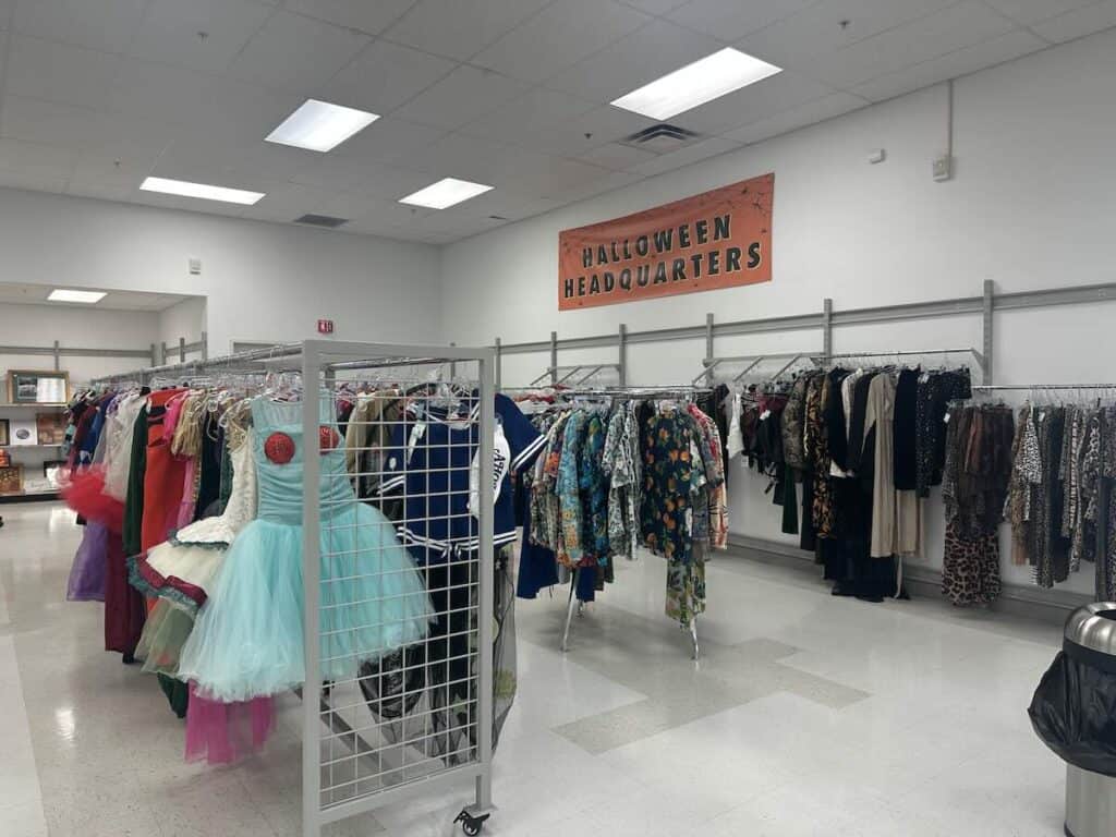 Halloween costumes at City Thrift
