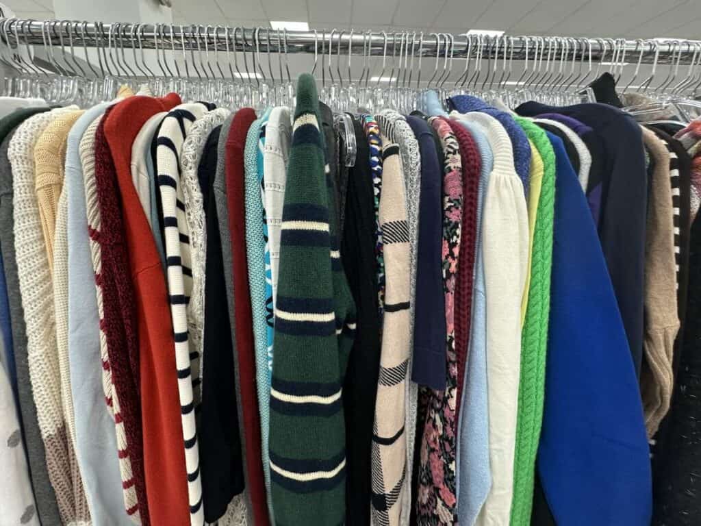 Sweaters at City Thrift