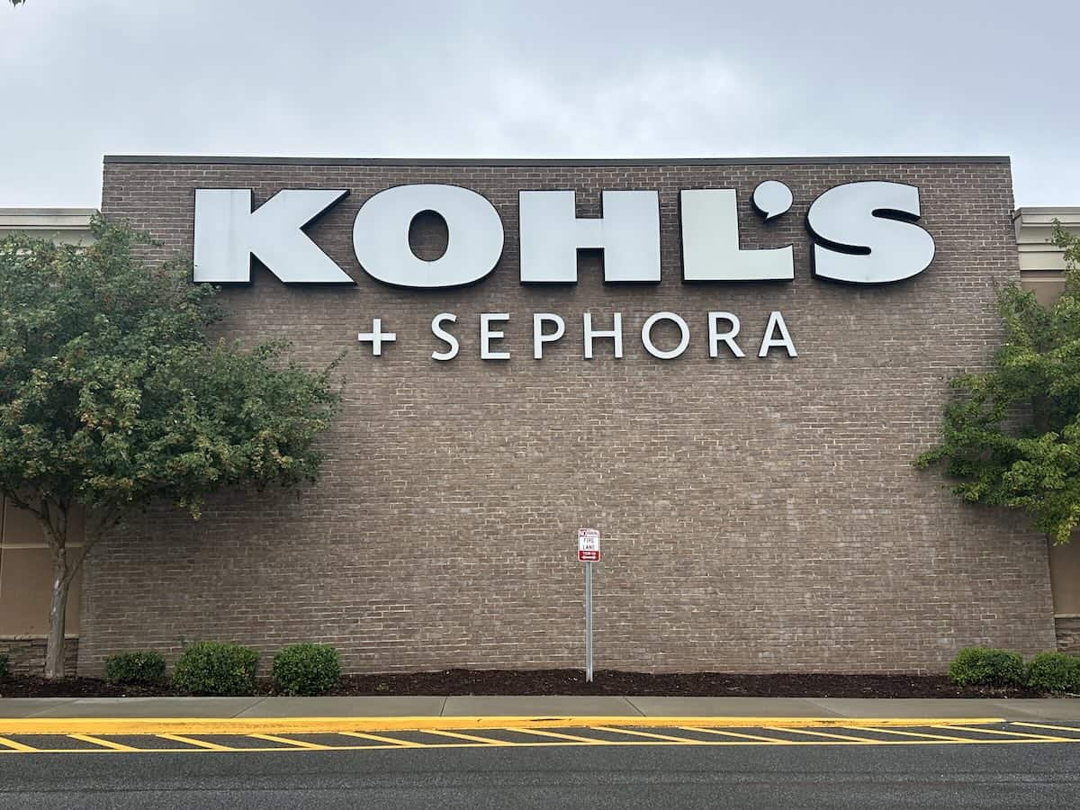 Exterior of Kohl's in Charlotte, NC