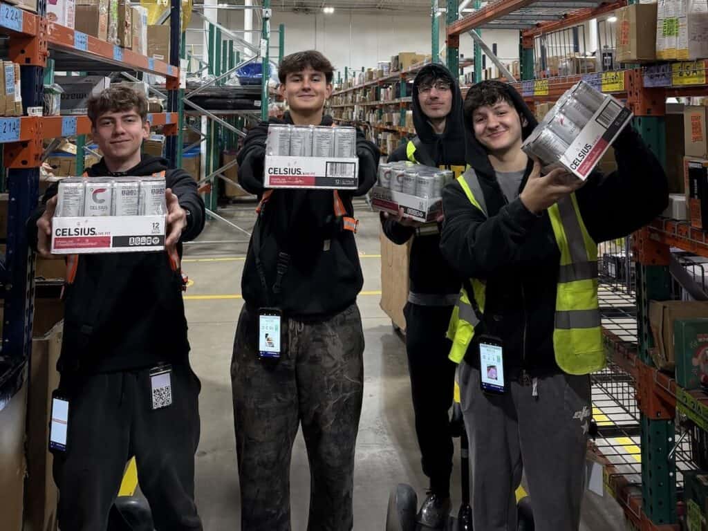 People in Vista warehouse