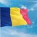 Romanian flag: blue, yellow and red vertical stripes