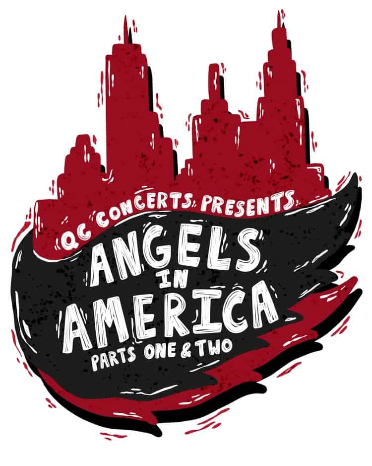 Logo for QC Concerts' Angels in America
