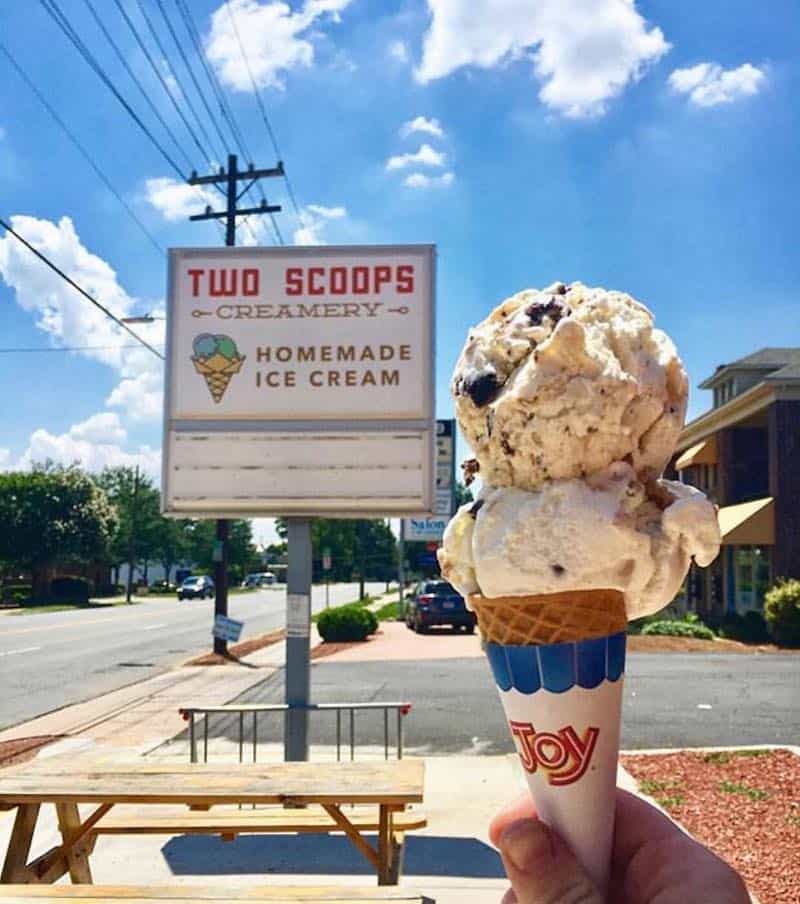 two scoops creamery Charlotte On The Cheap
